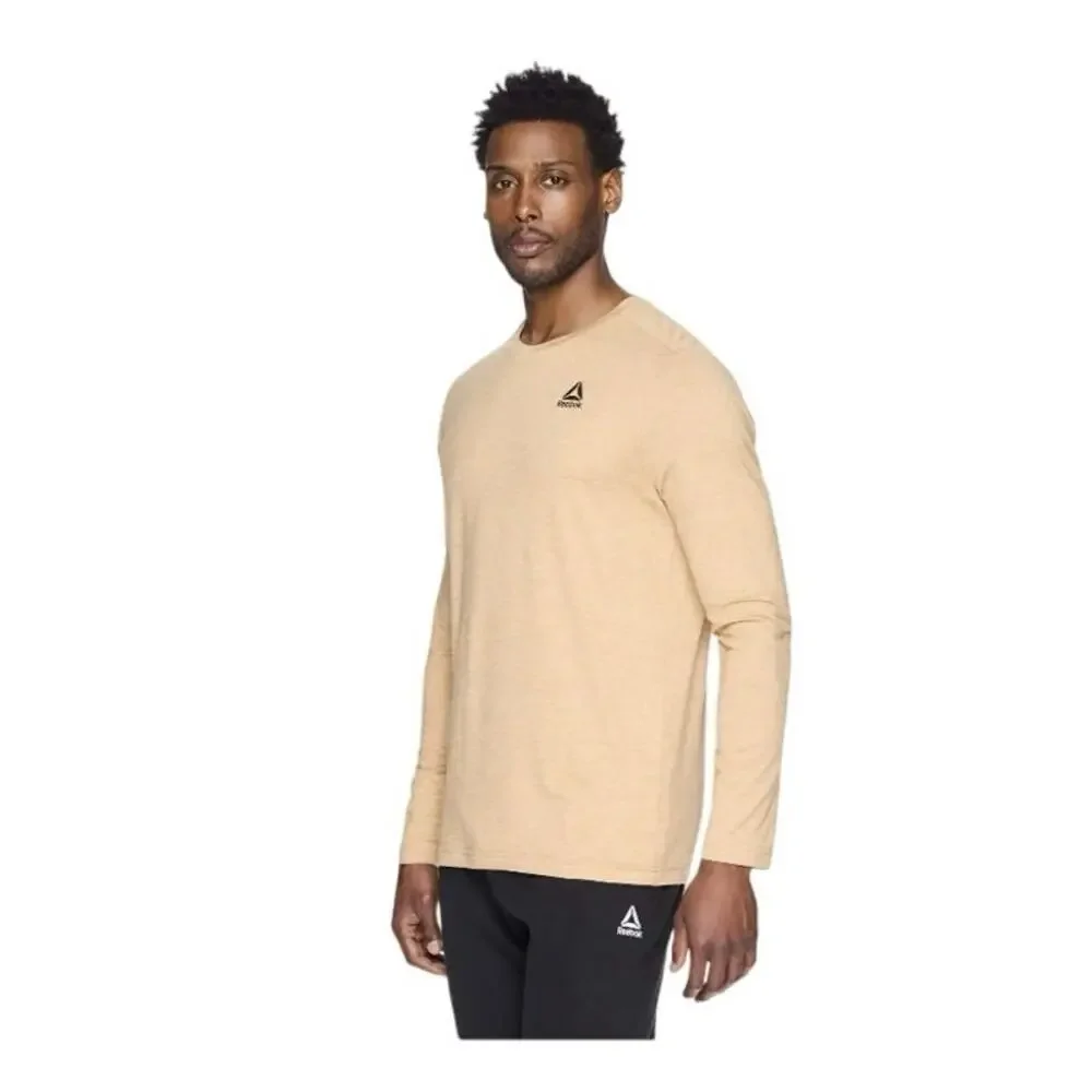Reebok Mens and Big Mens Delta Core Long Sleeve Top Sizes‎ XL Beige Breathable